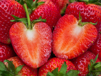 Full frame shot of strawberries