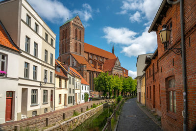 Street amidst buildings in city