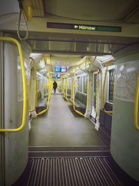 Interior of train