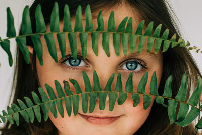 Close-up portrait of woman