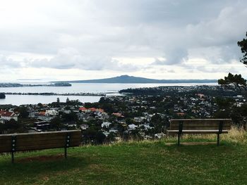 Scenic view of sea against sky