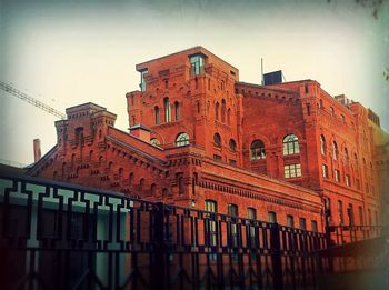 Low angle view of buildings against sky