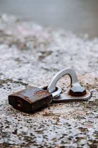 Close-up of rusty metal