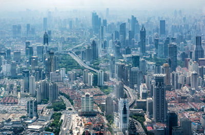 Aerial view of city