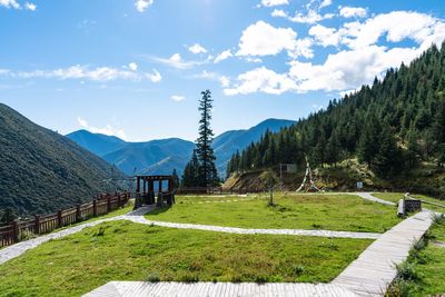 Scenic view of landscape against sky