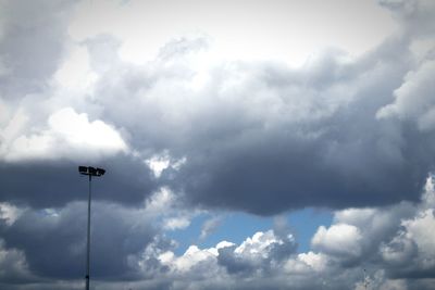 Low angle view of cloudy sky