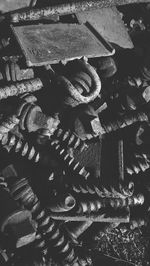 Detail shot of metallic surface