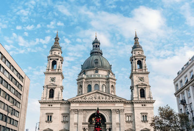 Zrinyi street and szent istvan bazilika in budapest, hungary