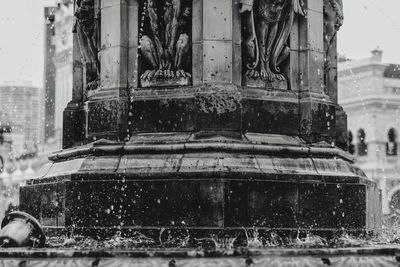 Close-up of window in winter