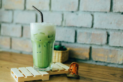 Close-up of drink on table