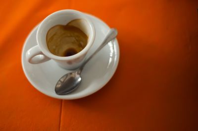 Close-up of coffee on table