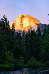 Scenic view of calm sea against clear sky