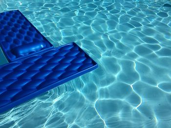 High angle view of swimming pool