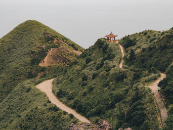 Beautiful landscape of teapot mountain trail in new taipei city, taiwan