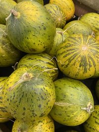 High angle view of fruits for sale in market