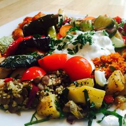 Close-up of fresh antipasto