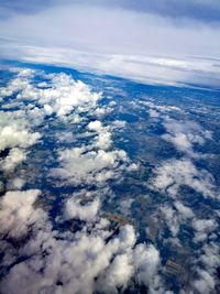 Aerial view of cloudscape