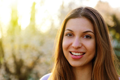 Portrait of a smiling young woman