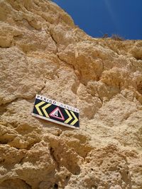 Rock formation on rocky mountain