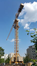 Low angle view of construction site