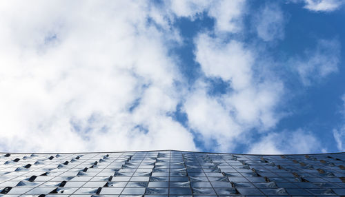 Low angle view of blue sky and clouds