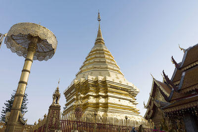 Low angle view of temple