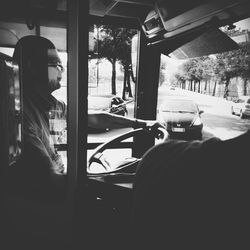 Interior of bus