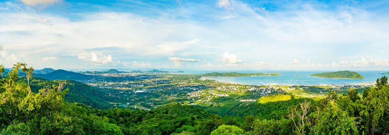 Panoramic view of landscape against sky