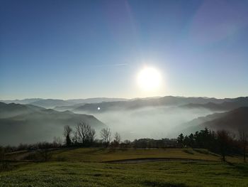 Scenic view of landscape against sky