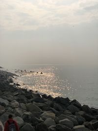 Scenic view of sea against sky