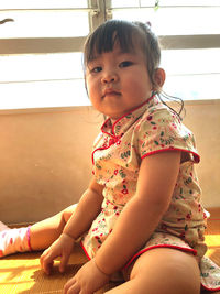 Beautiful baby girl traditional chinese dress