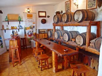 Chairs and tables in restaurant