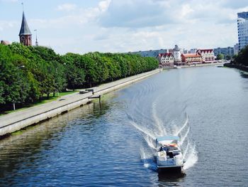 Scenic view of river against sky