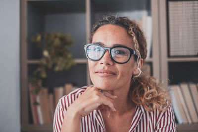 Portrait of smiling woman