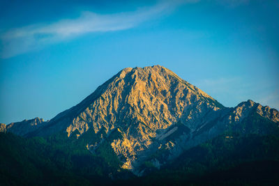 Scenic view of snowcapped mountain against sky