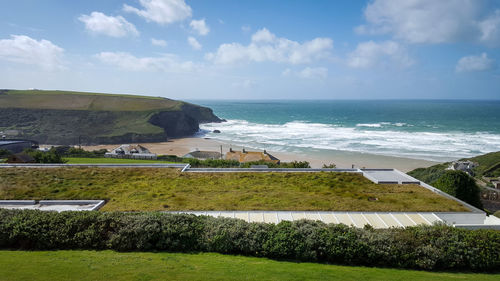 Scenic view of sea against sky