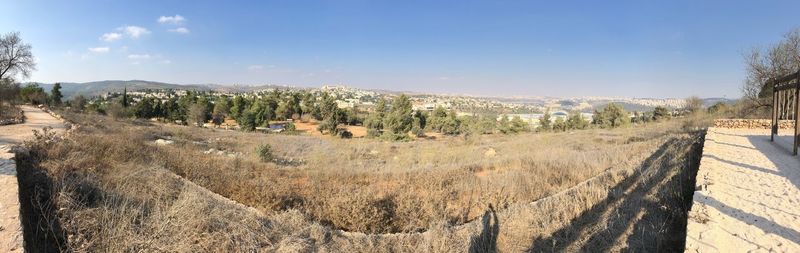 Panoramic view of landscape against sky