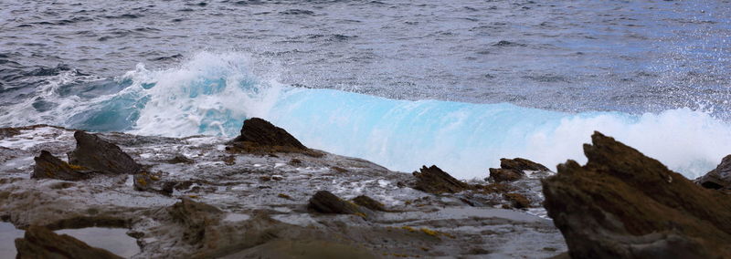 Panoramic view of sea against sky