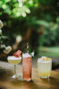 Close-up of drink on table