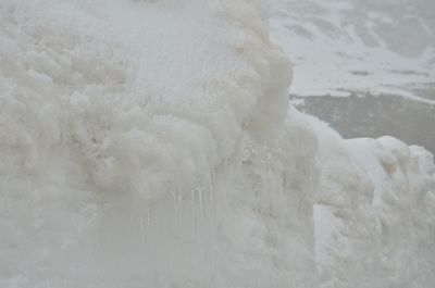 Close-up of wave splashing on shore