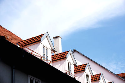 Low angle view of building against sky