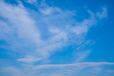 Low angle view of clouds in sky
