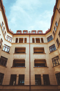 Low angle view of building against sky
