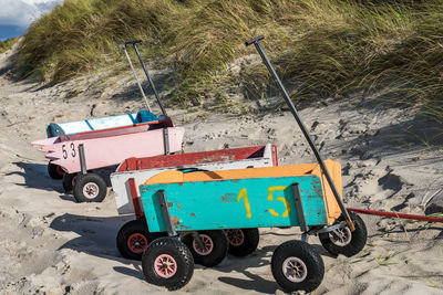 Tractor on sand