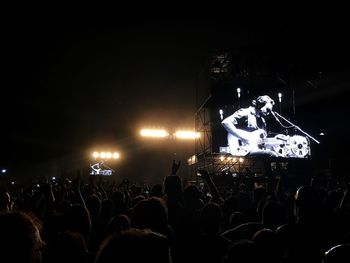 Crowd at music concert