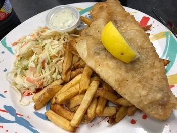 Close-up of food on plate