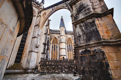 Low angle view of historical building