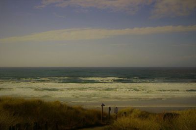 Scenic view of sea against sky