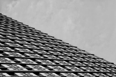 Low angle view of roof against sky