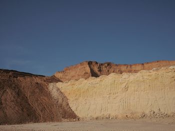 Sand dunes in desert